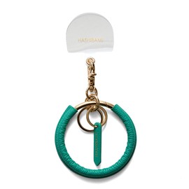 Hazel Key Chain, Leather Daimaru Nasukan Mahoring, Mint, One Size Fits All, mint