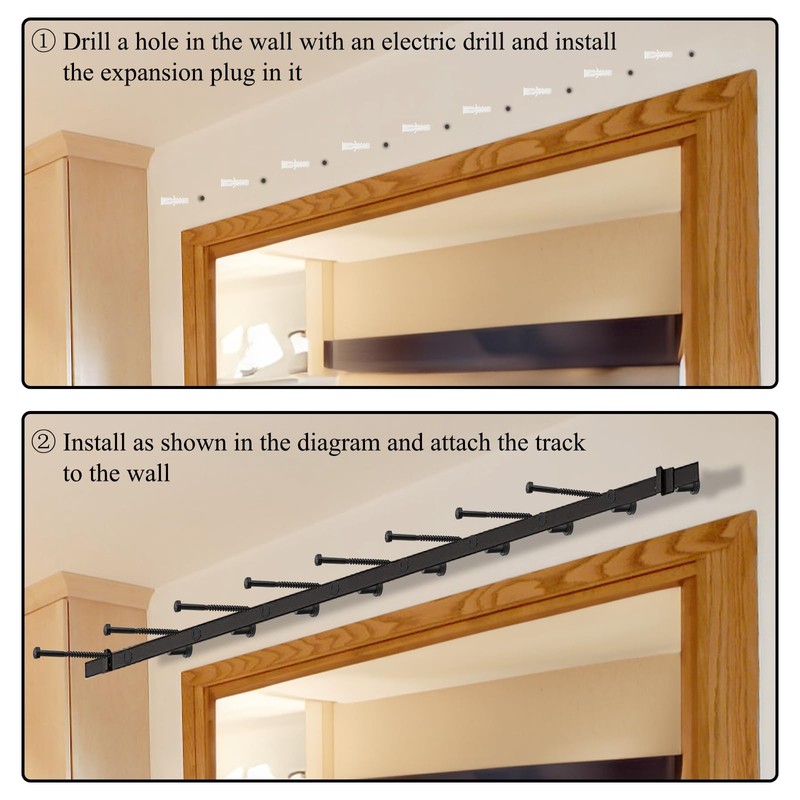 Peohud 10 Set Barn Door Spacer, 1-5/16" Sliding Barn Door
