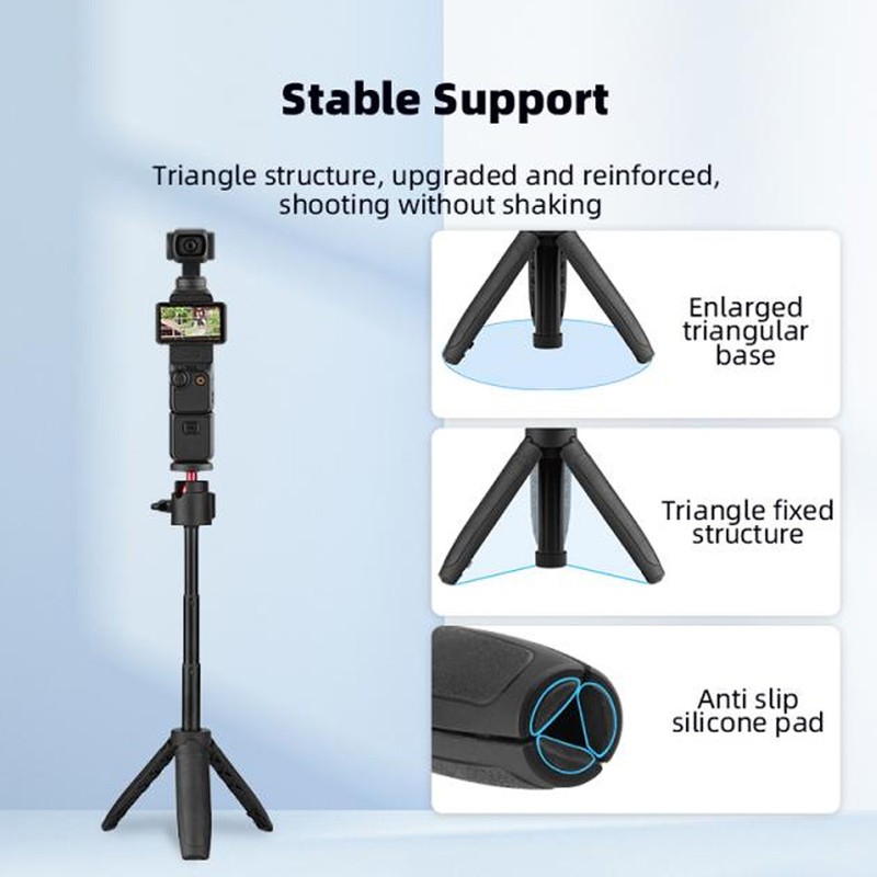 Desktop Camera Tripod Cell Phone Selfie Stick Aluminum Alloy Extendable