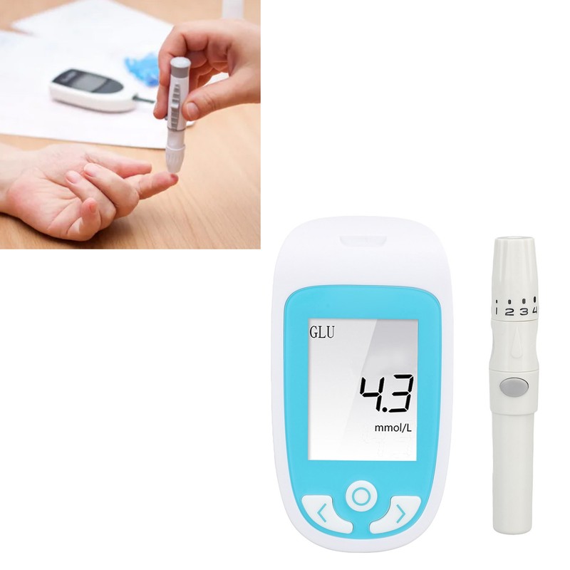 3 in 1 Blood Glucose Monitor Automatic Suction Accurate 0.8ul