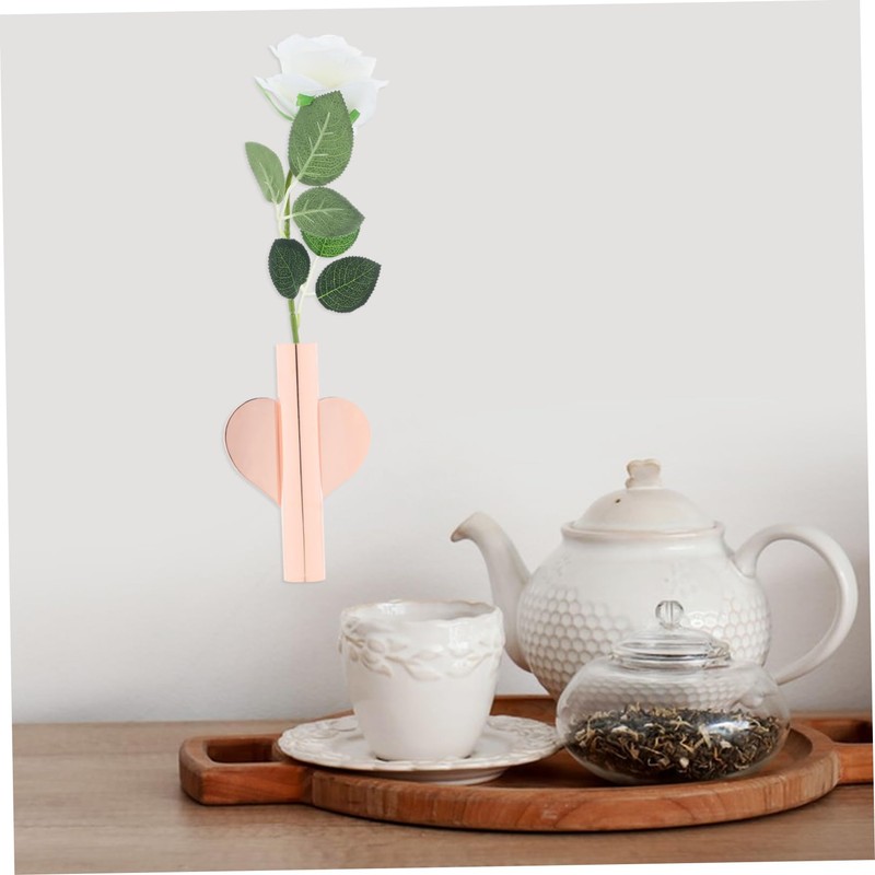 Outanaya 2pcs Wall Mounted Flower Tubes Modern Small Hanging Vases