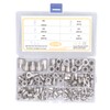 170pcs M3‑M10 304 Stainless Steel Rivet Nuts Durable Flat Head