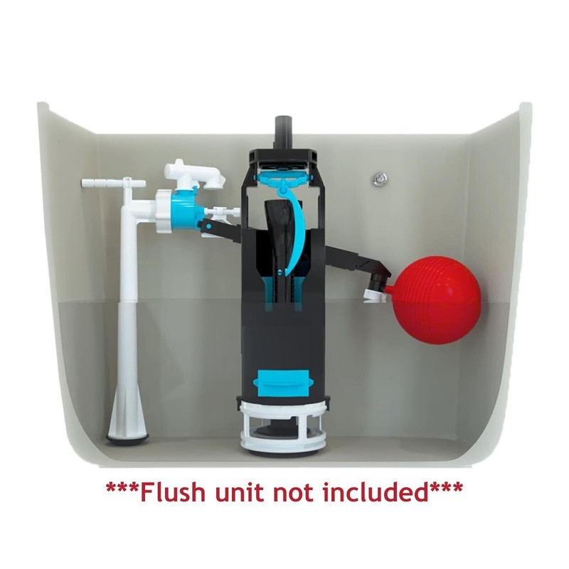 SPARES2GO 1/2" Bottom Entry Valve Straight Toilet Cistern Filling Inlet