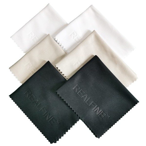 REALFINE Glasses Cleaning Cloths，100% Safe for All Eyeglass, Camera Lens