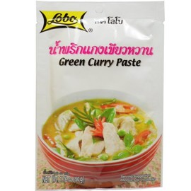 Green Curry Paste 50 G (1.76 Oz.) Thai Herbal Food X 5 Bags
