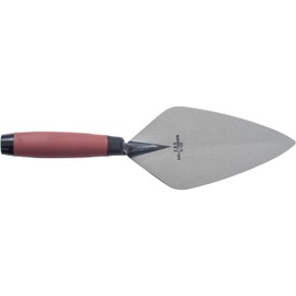 Marshalltown Brick Trowels, London Style, 10 x 4-5/8 Inch, DuraSoft Handle, Brickwork, Blockwork, Stonework, Masonry, Made in USA, 33 10FG