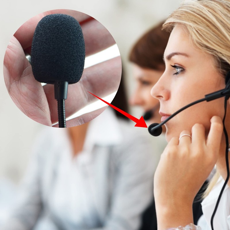 8pcs Headset Microphone Foam Cover,Foam Mic Cover Handheld Microphone Windscreen,Small