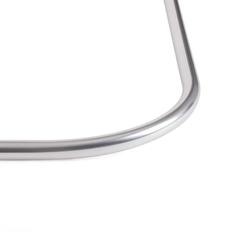 Utopia Alley Aluminum Rustproof L-Shaped Corner Shower Rod, Chrome