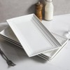 Feenmai 14 inch Ceramic Serving Platter - Rectangular Serving Trays