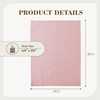 Carriediosa Wool Blend Knit Throw Blanket 60" X 80", 50%