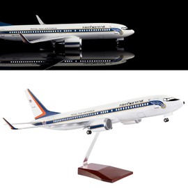 24-Hours 18” 1:130 Scale Model Airplane Thailand Air Force B737 Plane Model Metal Model Planes Kits Display Diecast Airplanes with LED Light for Collection and Decoration (Touch or Sound Control)