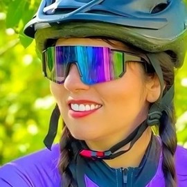 R45 Sports Cycling Aviator Goggles & Sunglasses One Size/C2-Black Frame Blue Mercury 20ea