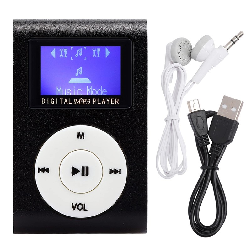 MP3 Player, 0.8 Inch LCD Screen, Portable Music with Media