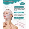 TPZORJX 1 x Halbe Gesichts-Lifting-Maske, V-Gesichtsdruckmaske Stirnband, Gesichts-Lifting-Maske doppellagig, Schlafmaske