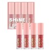 Brillos De Labios Hidratante 4PCS Nude Lip Gloss Líquido Lápiz