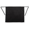 Whites Chefs Clothing Regular Waist Apron, Black, Material: Polycotton, Measurements: