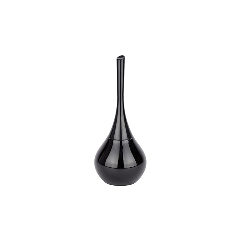 WENKO 22038100 Toilet brush Flakon Black - Ceramic, 17 x