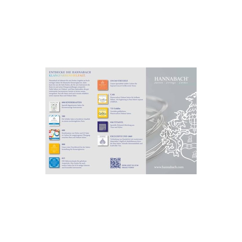 Hannabach 850 Series Medium Tension PSP String