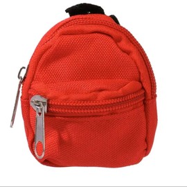 Mini backpack /book bag/ coin purse - Color: Red