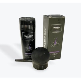 Natürliche Haarfasern, 28 g, veganes Verdichtungspuder, Pulver für dünner werdendes Haar (Dunkelbraun)