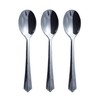 TABLECLOTHSFACTORY 144 Pieces - Silver Plastic 5.5" Coffee Spoon -