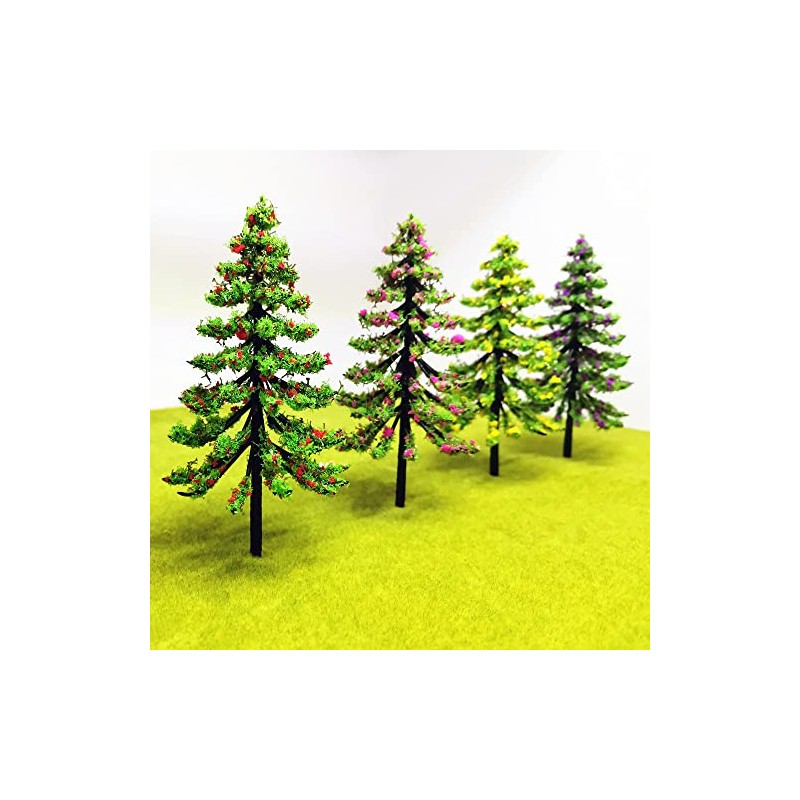 Colorful Tree Powder Model Tree Tufted for DIY Miniature Lowland