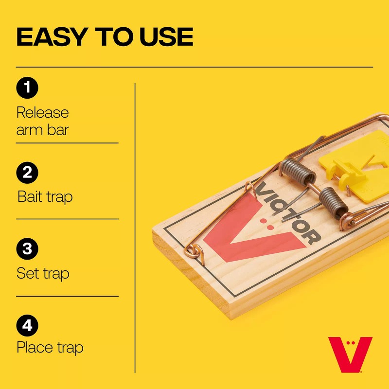 Victor Easy Set Rat Traps 9 Pack Quick and Effective