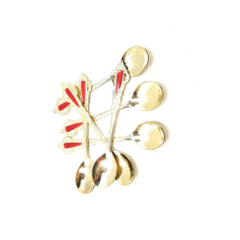 Set of 12 Embellished Spoons for Turkish Coffee or Espresso