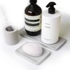 Diatomaceous Earth Stone Bath Set with Tray, Soap Dish, Toothbrush