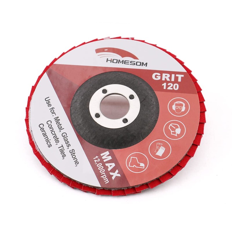 HOMESOM 4" Diamond Grinding Wheel Flap Disc,100mm Angle Grinder Sanding