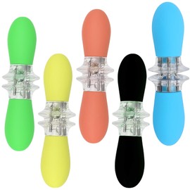 Corn on The Cob Holders, 5 Pairs Stainless Steel Corn Cob Skewers, Sweetcorn Holders for BBQ Parties, Camping, Picnics and Family Dinners, Multicolor (Green, Blue, Yellow, Black)