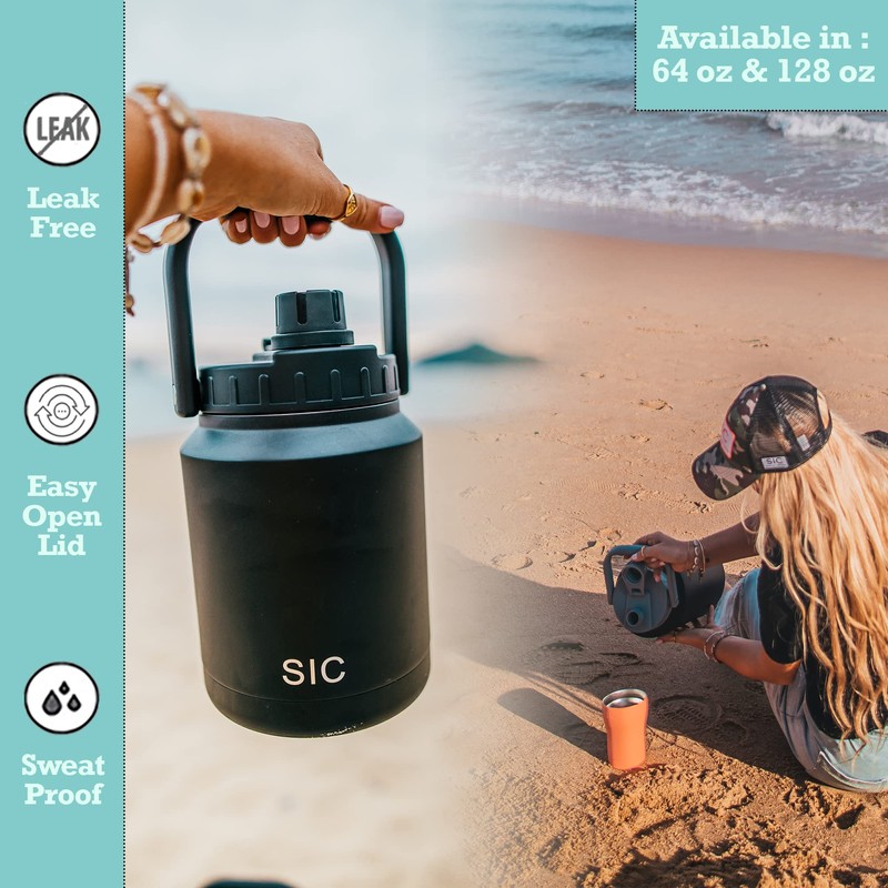 Seriously Ice Cold SIC 128 oz. Insulated Chug Cap Travel
