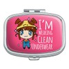 I'm Wearing Clean Underwear Kawaii Chibi Pigtails Rectangle Pill Case