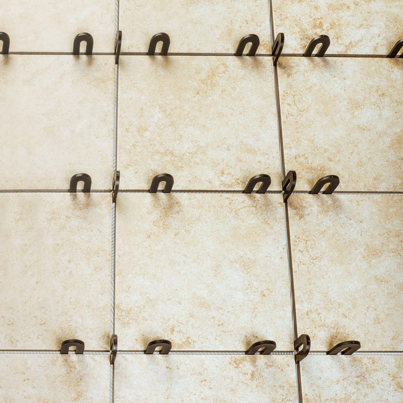 ZIQI 200Pcs 1/4 inch Horseshoe Shim Tile Spacers, Plastic Shims