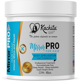 KACHITA SPELL MirrorPRO 16oz Hair Mask & Deep Conditioner with Argan Oil and Keratin | Repairs Dry, Damaged Hair Professional Hair Treatment, Deep Hydration, Super Gloss/Shine, Frizz-Free Hair