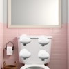 4Pcs White Love Heart Shaped Toilet Tank Button, Toilet Push