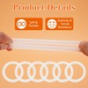 12pcs 3.7 Inches Silicone Jar Gaskets Replacement Silicone Seals Airtight