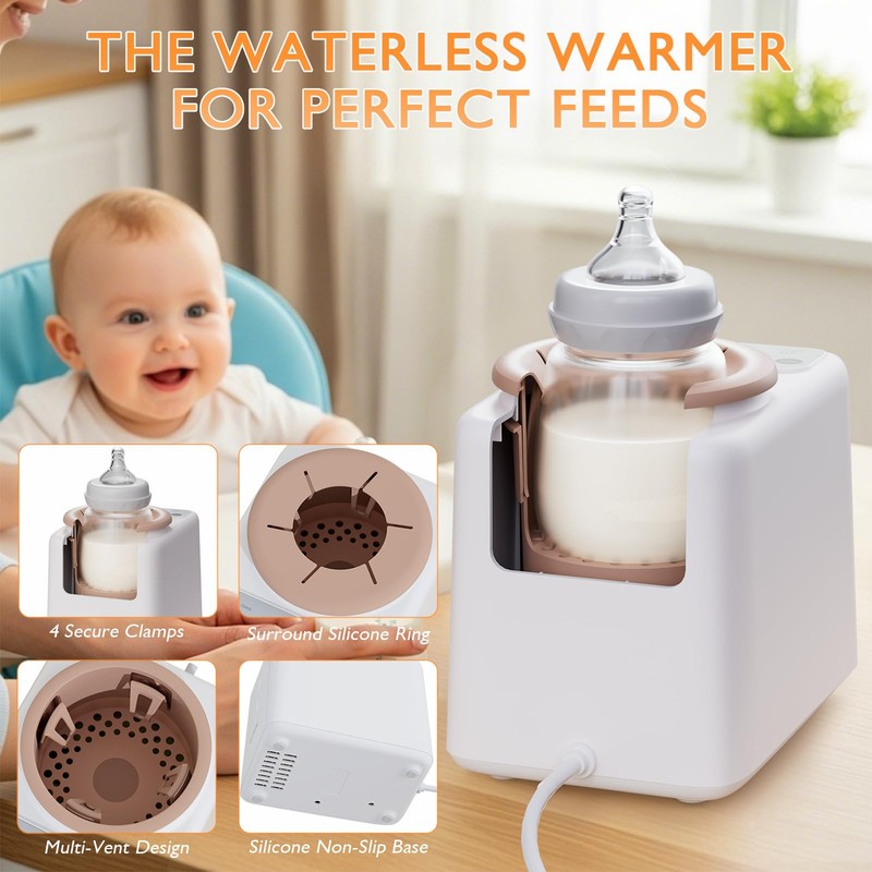 YunBaby Waterless Baby Bottle Shaker and Warmer, Easy to Use