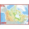 Canada Physical Map - 23.3 x 16.5 inches - Paper