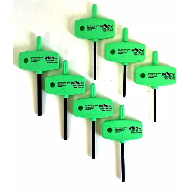 WIHA 7PC WING HANDLE TORX PLUS SET EDP#36592 W/METAL STAND