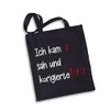 Tassenbrennerei Cotton Bag with Saying Ich kam sah und korigierte