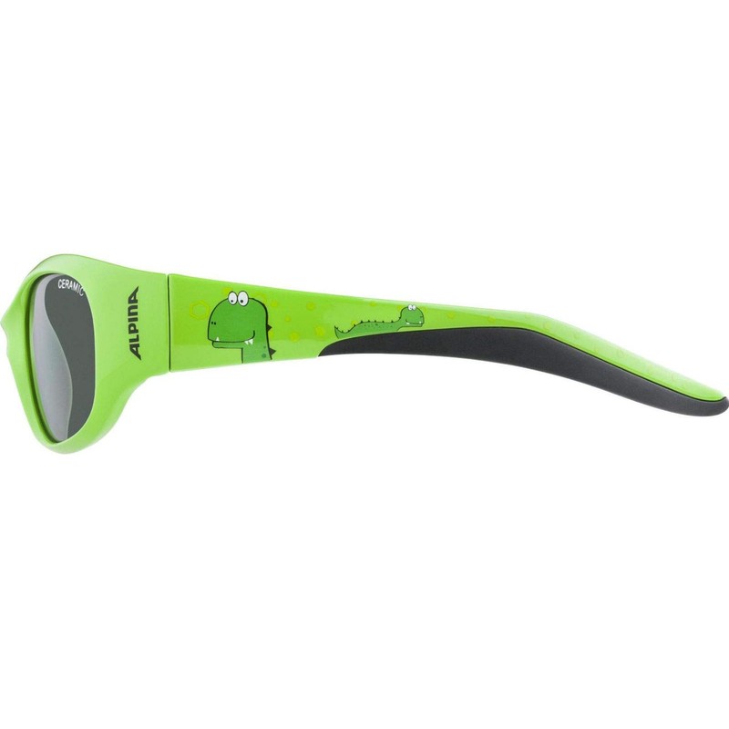Alpina Unisex – Adults' Flexxy Kids Sports Goggles, Green, One