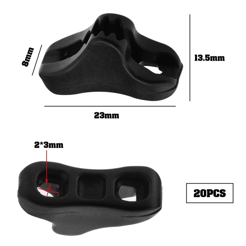 20Pcs Rope Tensioner Replacement Wind Rope Buckle Plastic Cord Adjuster