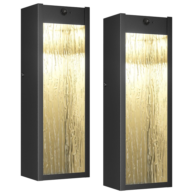 Motion Sensor LED Outdoor Wall Light Fixtures 2 Pack, Modern