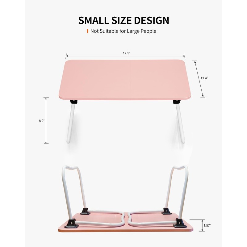 FISYOD Foldable Lap Desk, Laptop Bed Desk, Portable Bed Table,