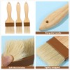 3pcs Natural Boar Bristle Brushes,Pastry Basting Brushes,for Barbecue,Outdoor Dining,Brush with