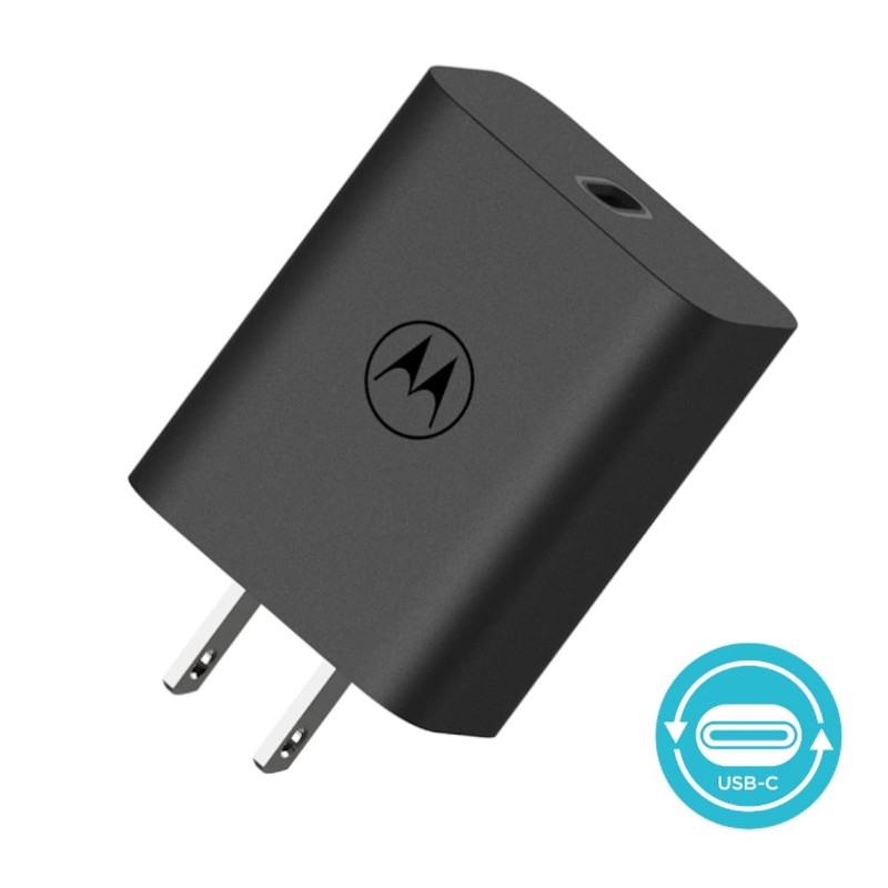 motorola Cargador 30W Salida Tipo C Carga Rápida Turbo Power