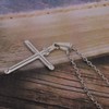 Vanbelle Rhodium Plated 925 Sterling Silver Hollow Cross INRI Pendant
