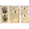 Coat of Arms and Last Name History Print Set (2