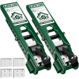 Pro Siding Installation Tools, Siding Gauge Tools, Adjustable Reveal, Heavy-Duty Polycarbonate Build with Non-Slip Pads, Fits 5/16", 3/8", 7/16" Boards – 2 Pack